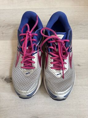Brooks Women's Silver, Pink & Blue Running Shoes